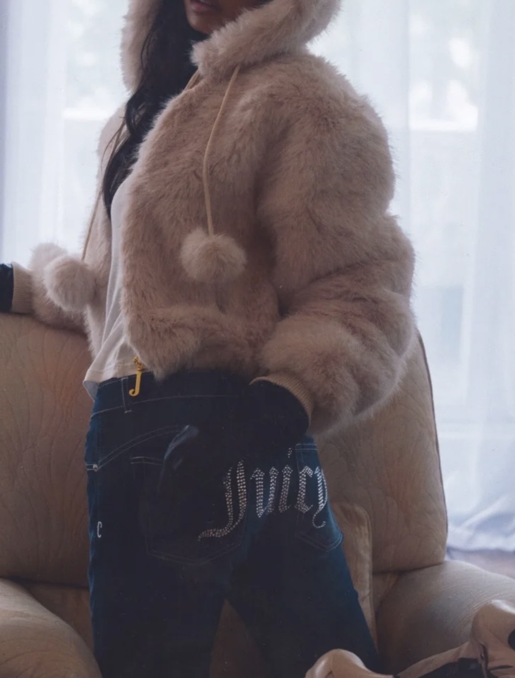 JUICY COUTURE CRYSTAL FLARED DENIM - BLUE - Image 5