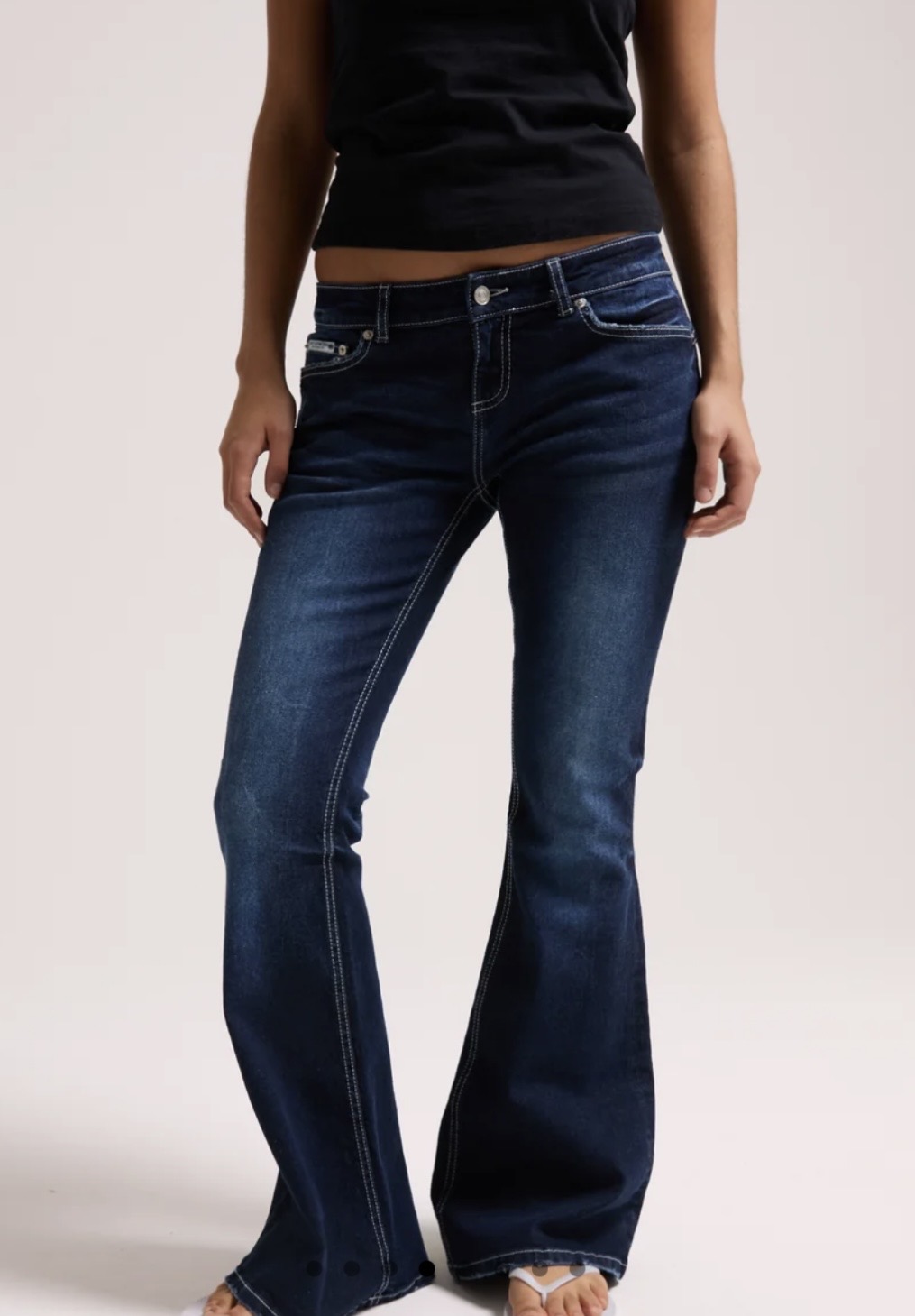 JUICY COUTURE CRYSTAL FLARED DENIM - BLUE - Image 3