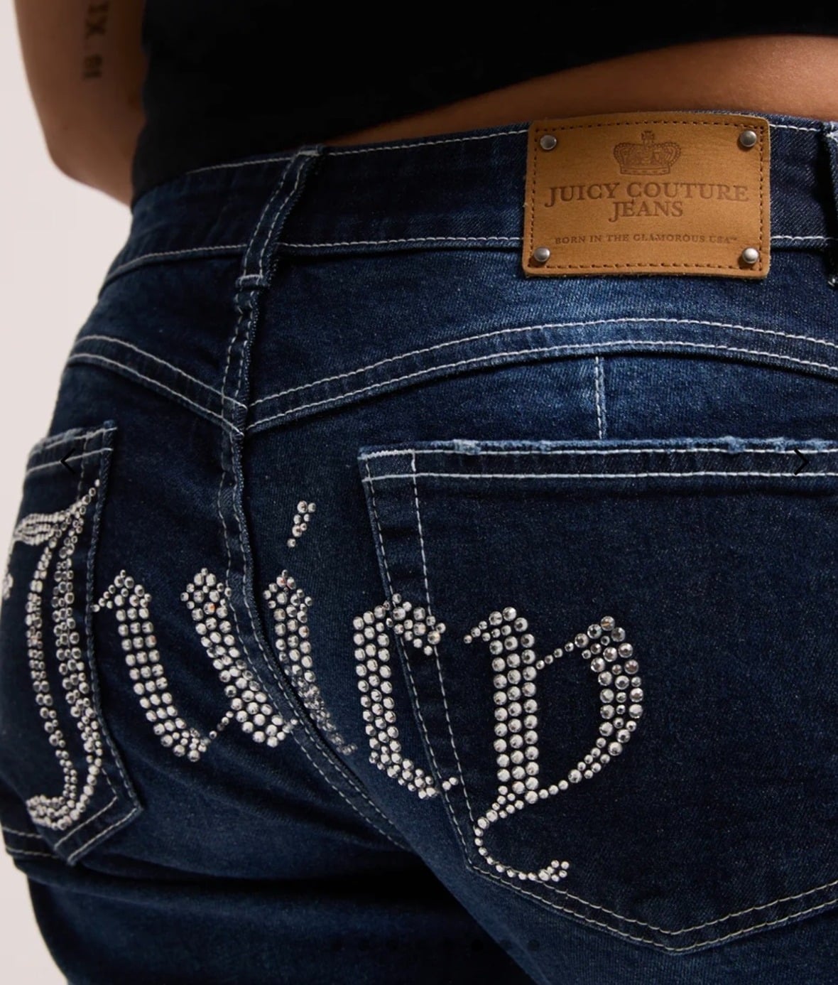 JUICY COUTURE CRYSTAL FLARED DENIM - BLUE - Image 2