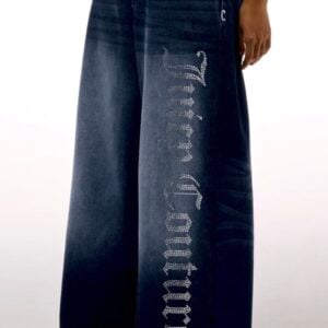 JUICY COUTURE CRYSTAL OVERSIZED DENIM - BLUE