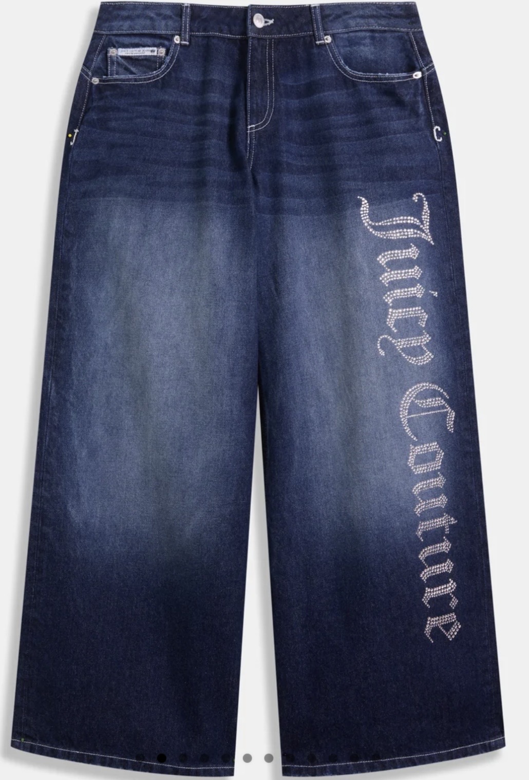 JUICY COUTURE CRYSTAL OVERSIZED DENIM - BLUE - Image 6