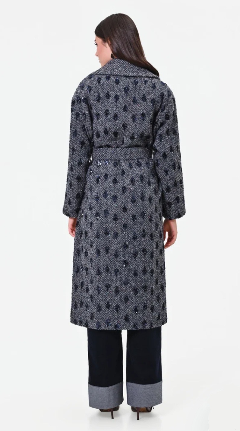 GIORGIA PALMAS SEQUINNED COAT - Image 5