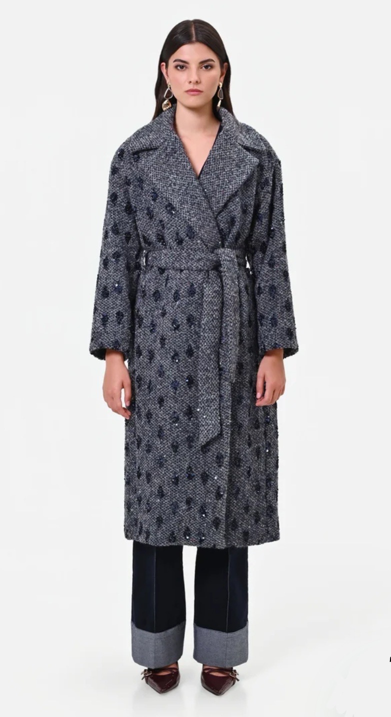 GIORGIA PALMAS SEQUINNED COAT - Image 4